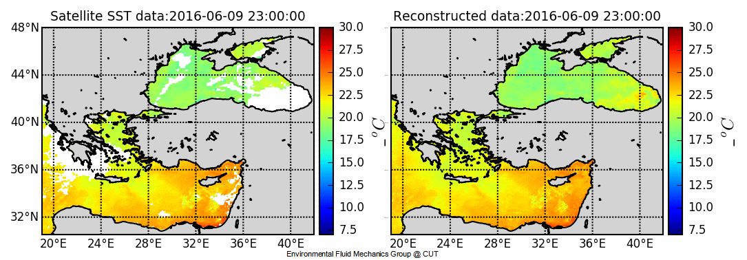 reconstucted satellite SST